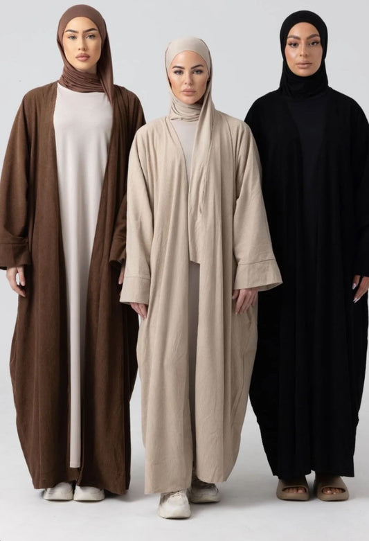 The Staple Set 2.0 Oversized Open Abaya